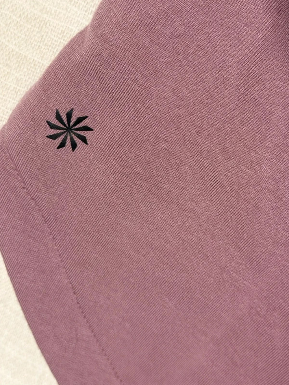 Athleta Girl Cozy Mauve Hoodie - Pullover cropped Sweatshirt size medium 8/10 - Picture 4 of 6